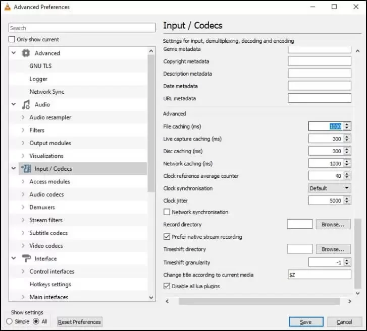 File caching(ms)