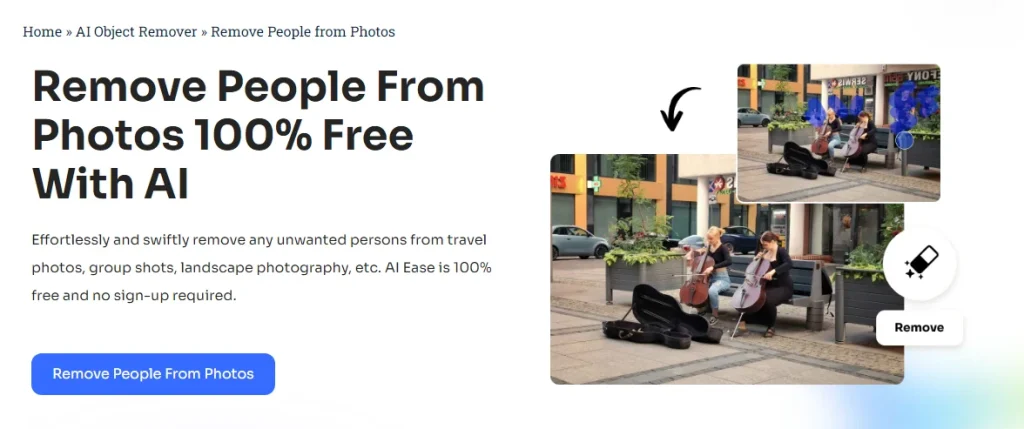 remove people from photos