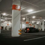 Car Accident in a Parking Garage