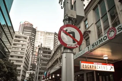 u turns in business districts